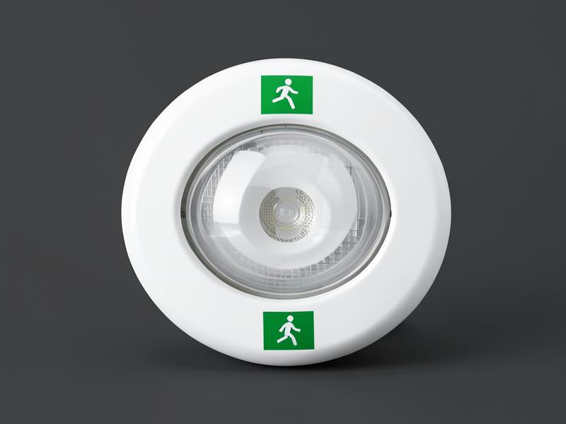 LED emergency bulkhead light with exit legend